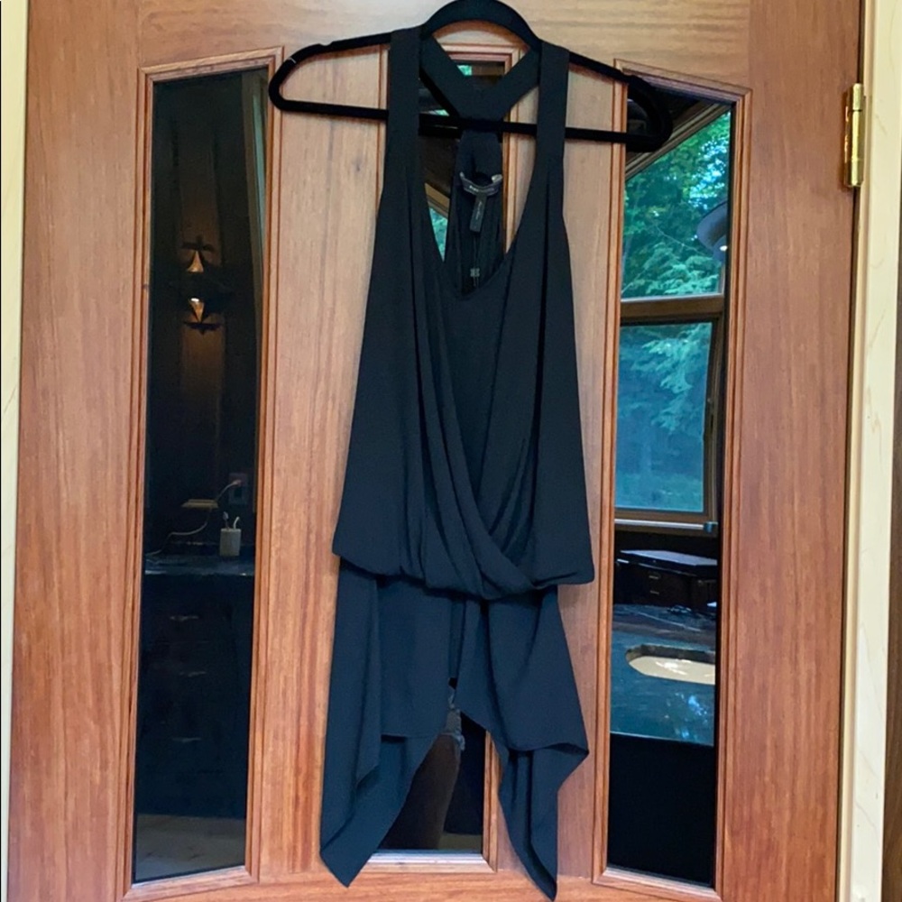 BCBGMAXAZRIA | Solange back-drop Halter Top